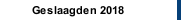 Geslaagden 2018
